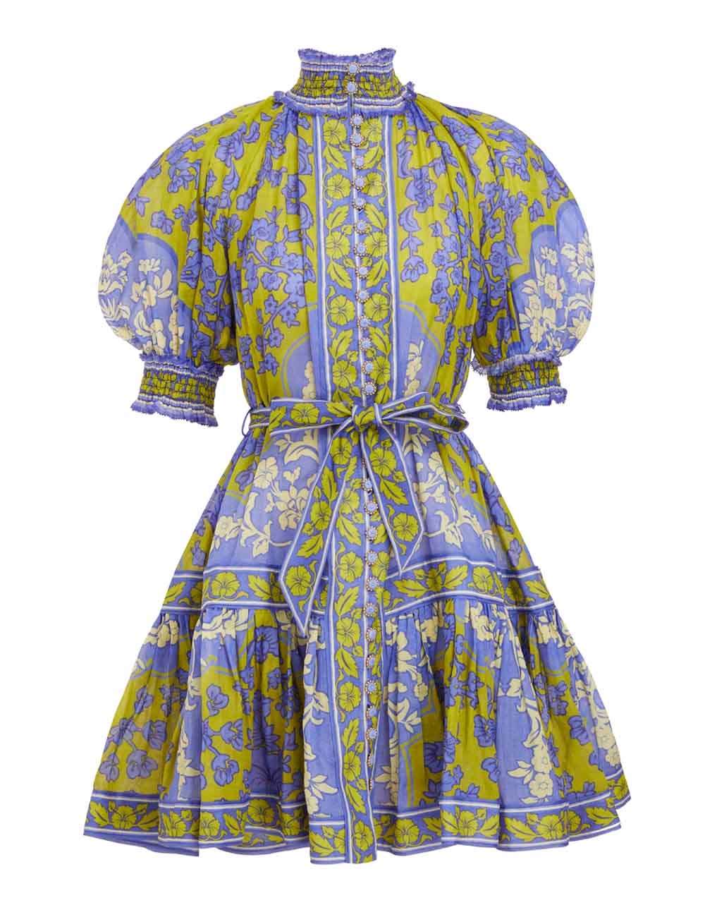 Raie Lantern Mini Dress
