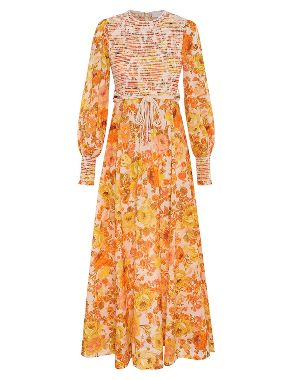 Raie Smocked Bodice Midi Dress