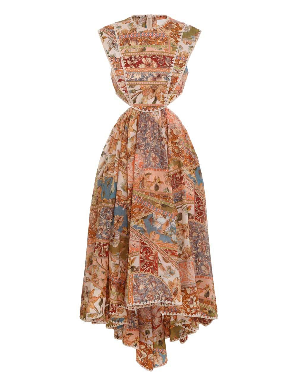 Chintz Asymmetric Dress