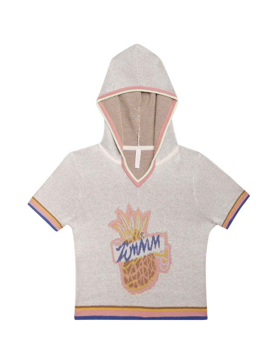 Raie Jacquard Pineapple Hoodie