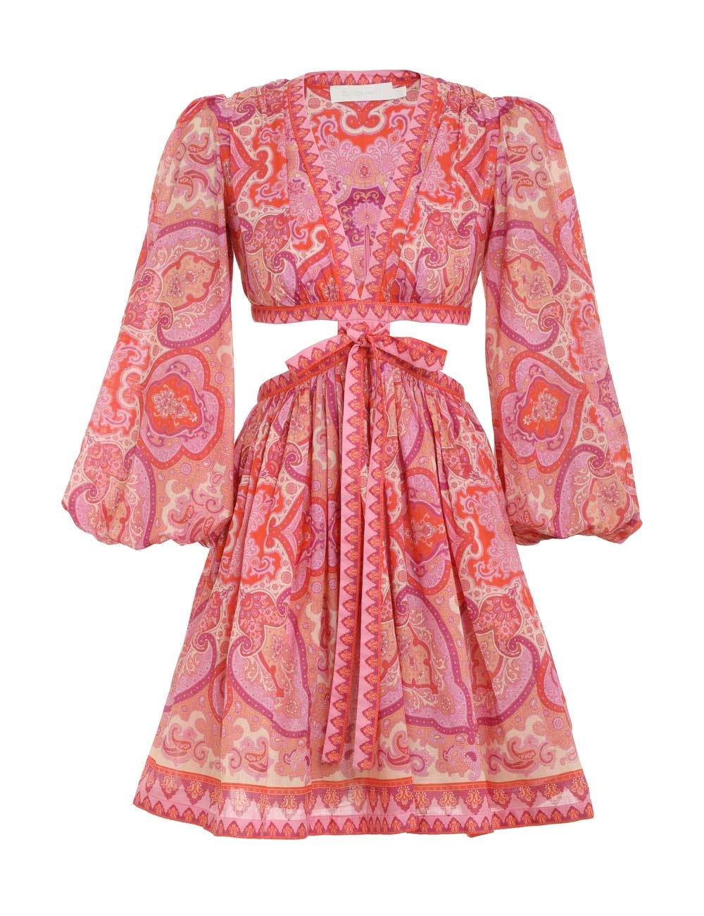 Halcyon Tie Front Mini Dress