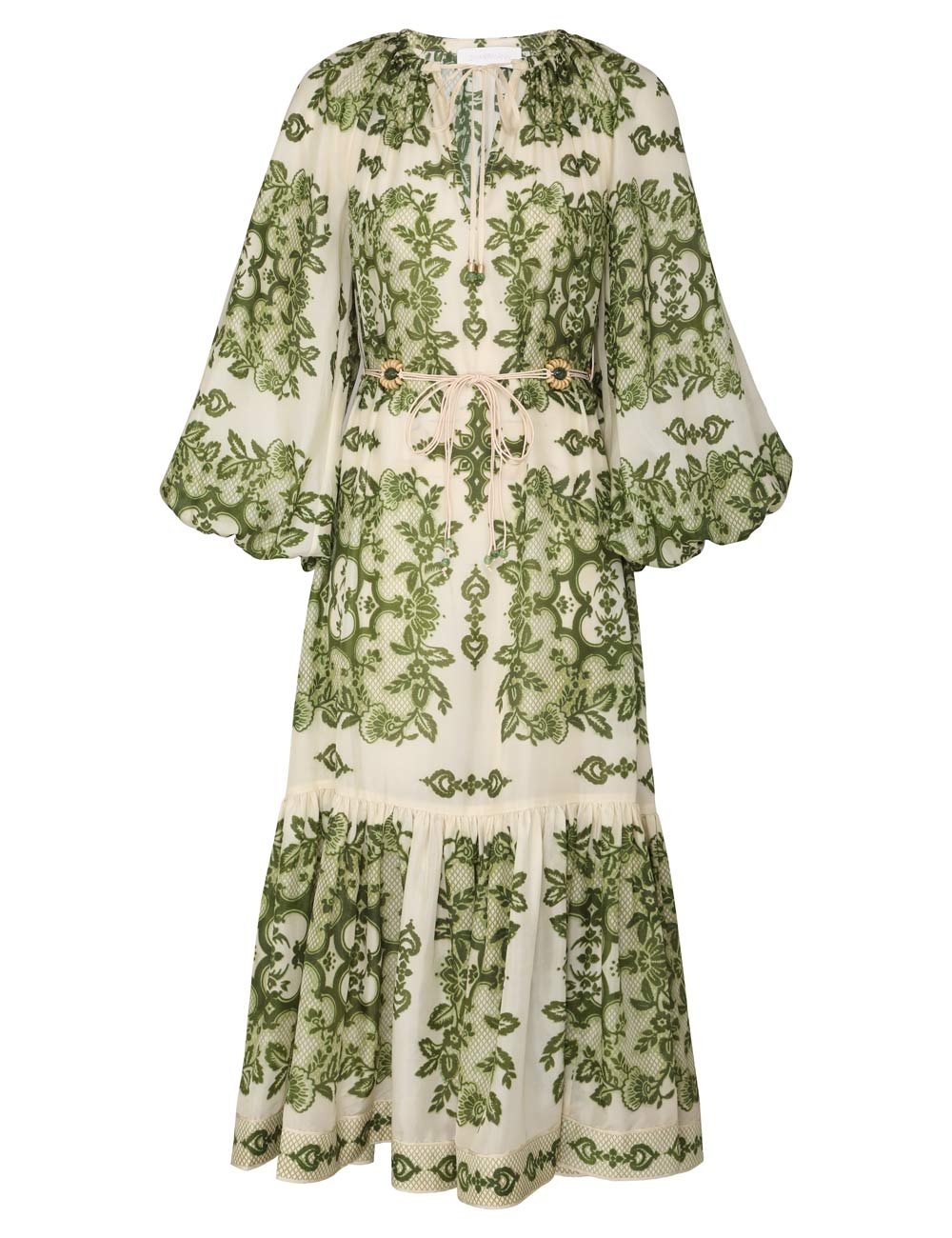 Raie Tiered Billow Midi Dress