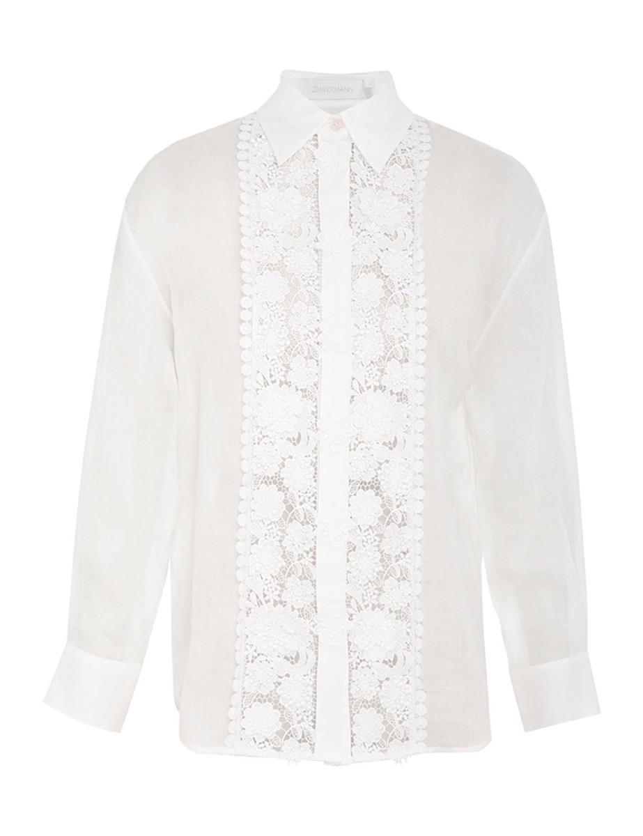 Raie Lace Flower Shirt