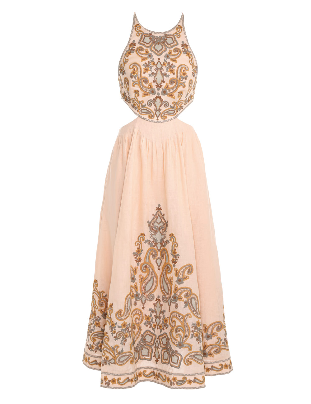 Devi Halter Tie Midi Dress