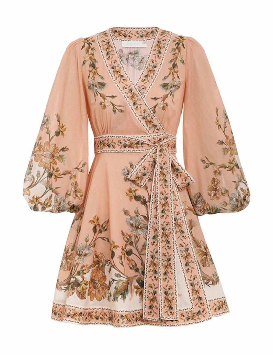 Chintz Wrap Mini Dress