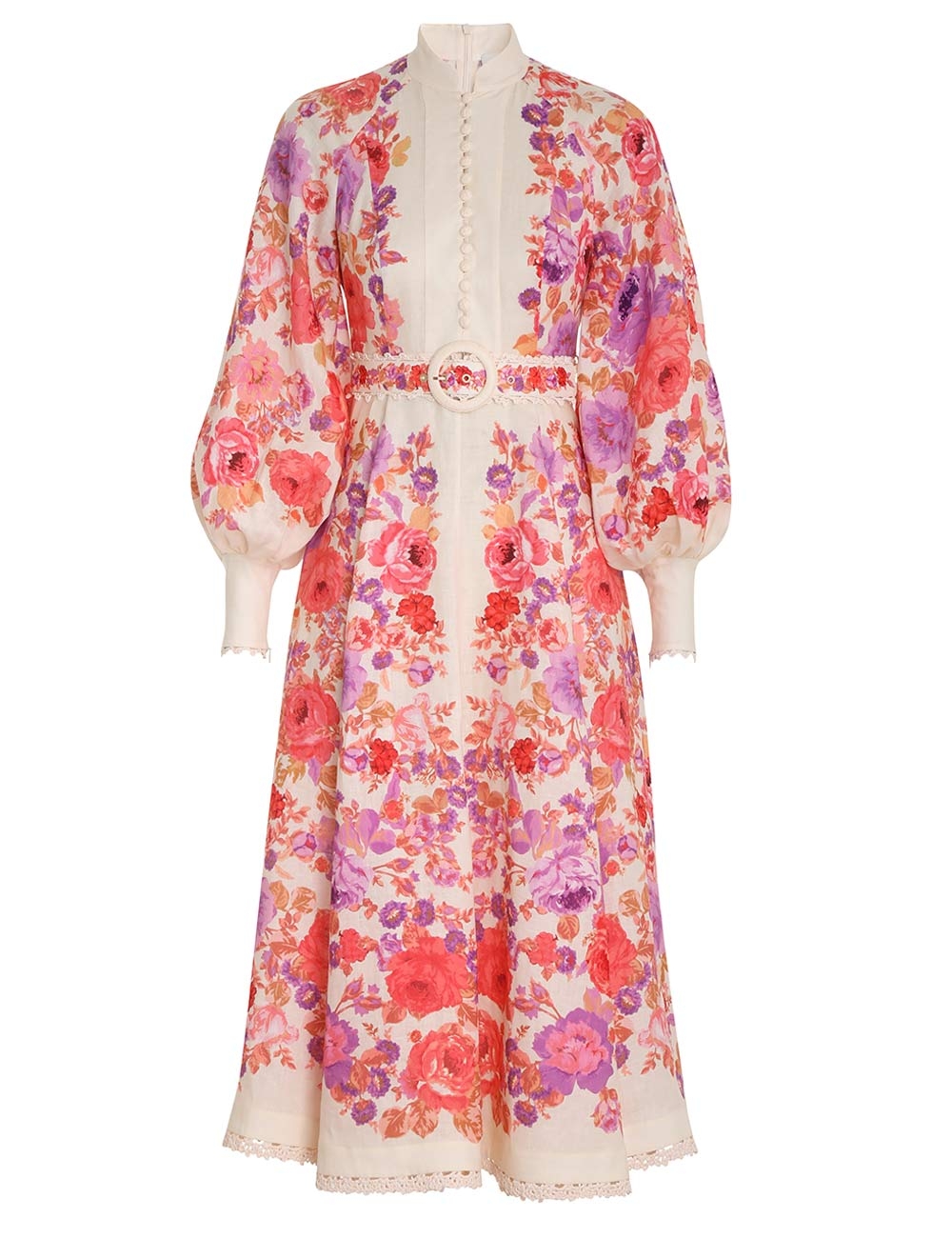Raie Billow Sleeve Midi Dress
