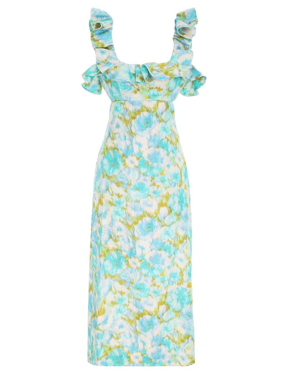 High Tide Frilled Midi