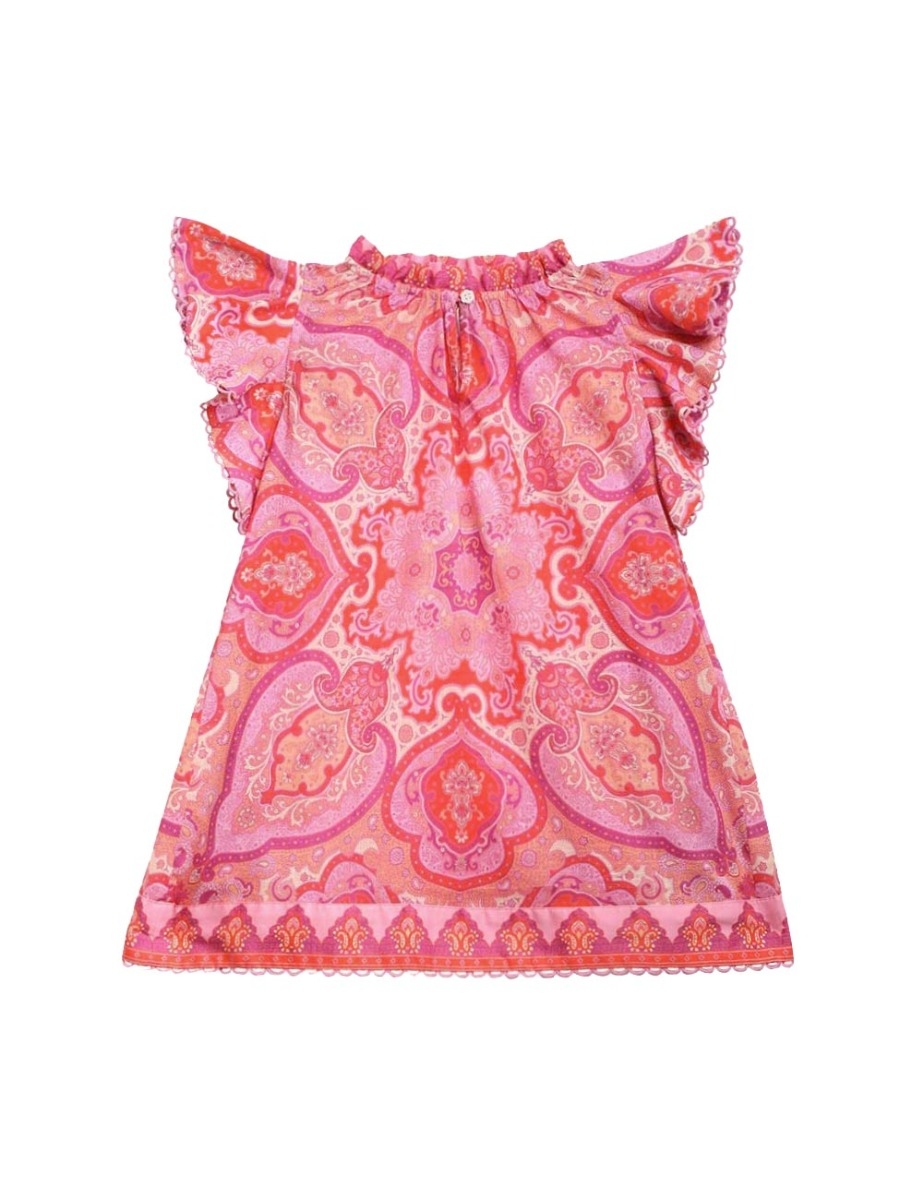 Halcyon Flounce Sleeve Dress