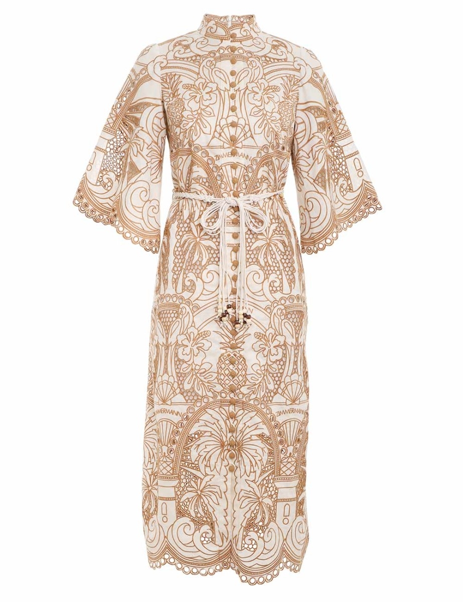 Ginger Embroidered Shirt Dress