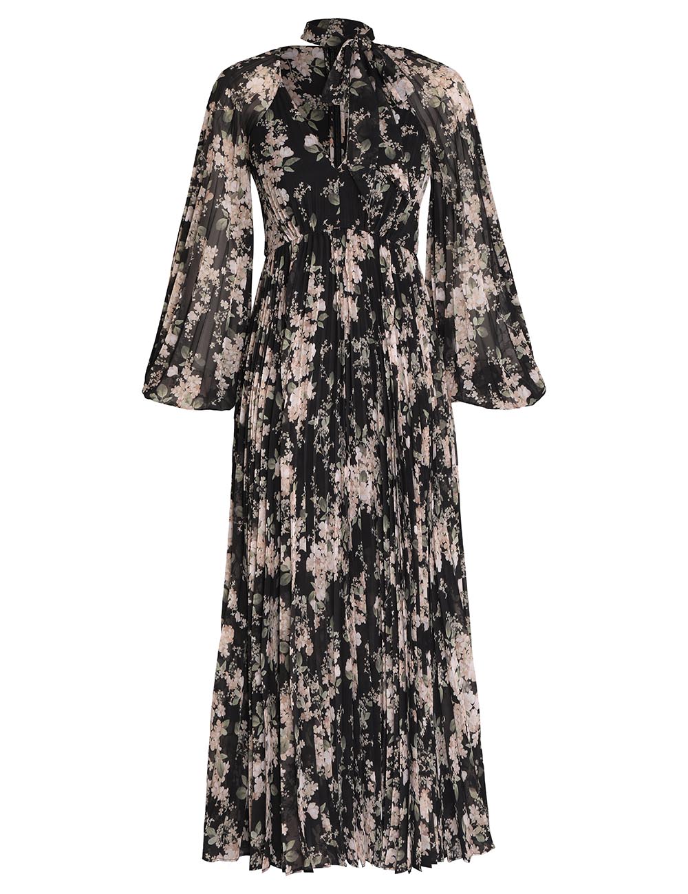 Sunray Pleated Midi Dress