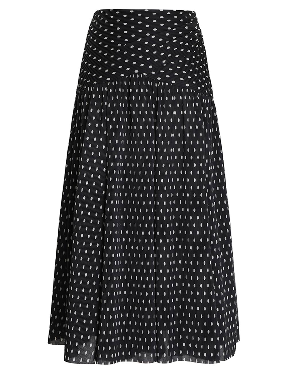 Pleated Midi Skirt