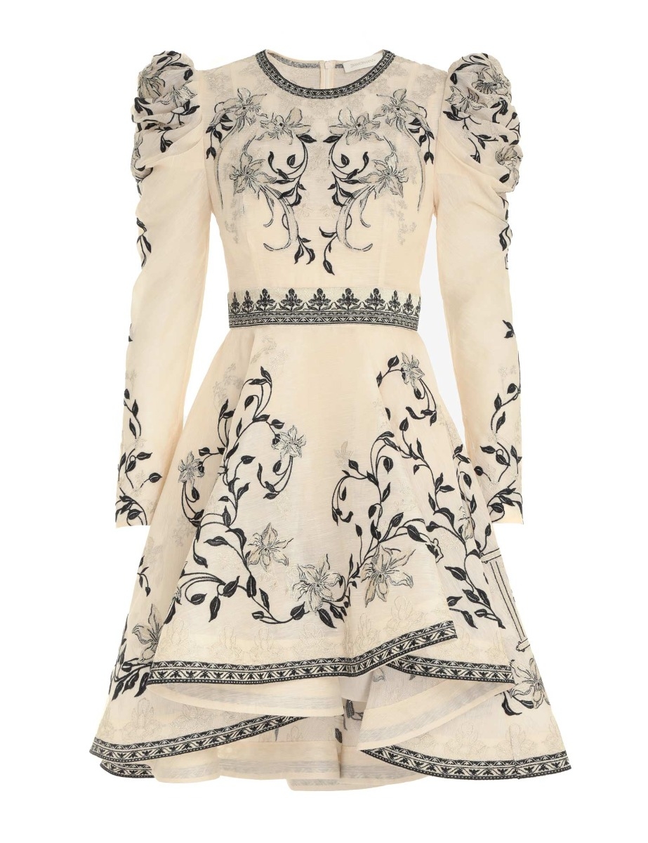 Lyrical Embroidery Mini Dress