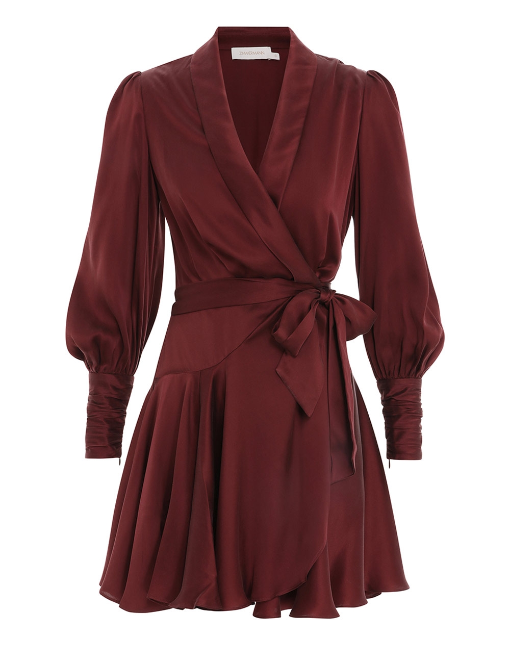 silk wrap dress mini