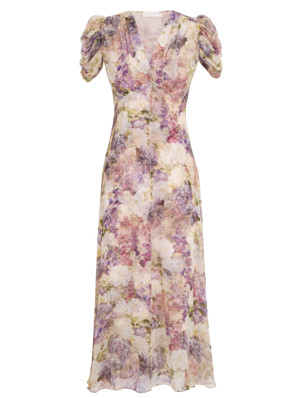 Lyrical Gather Sleeve Midi Dreamy Floral Online | Zimmermann