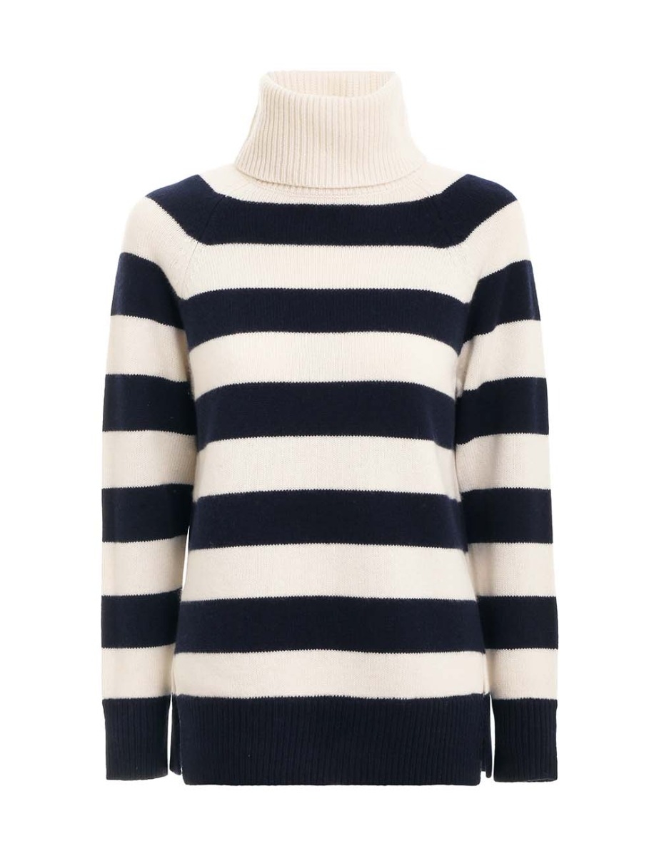 Striped Roll Neck Sweater