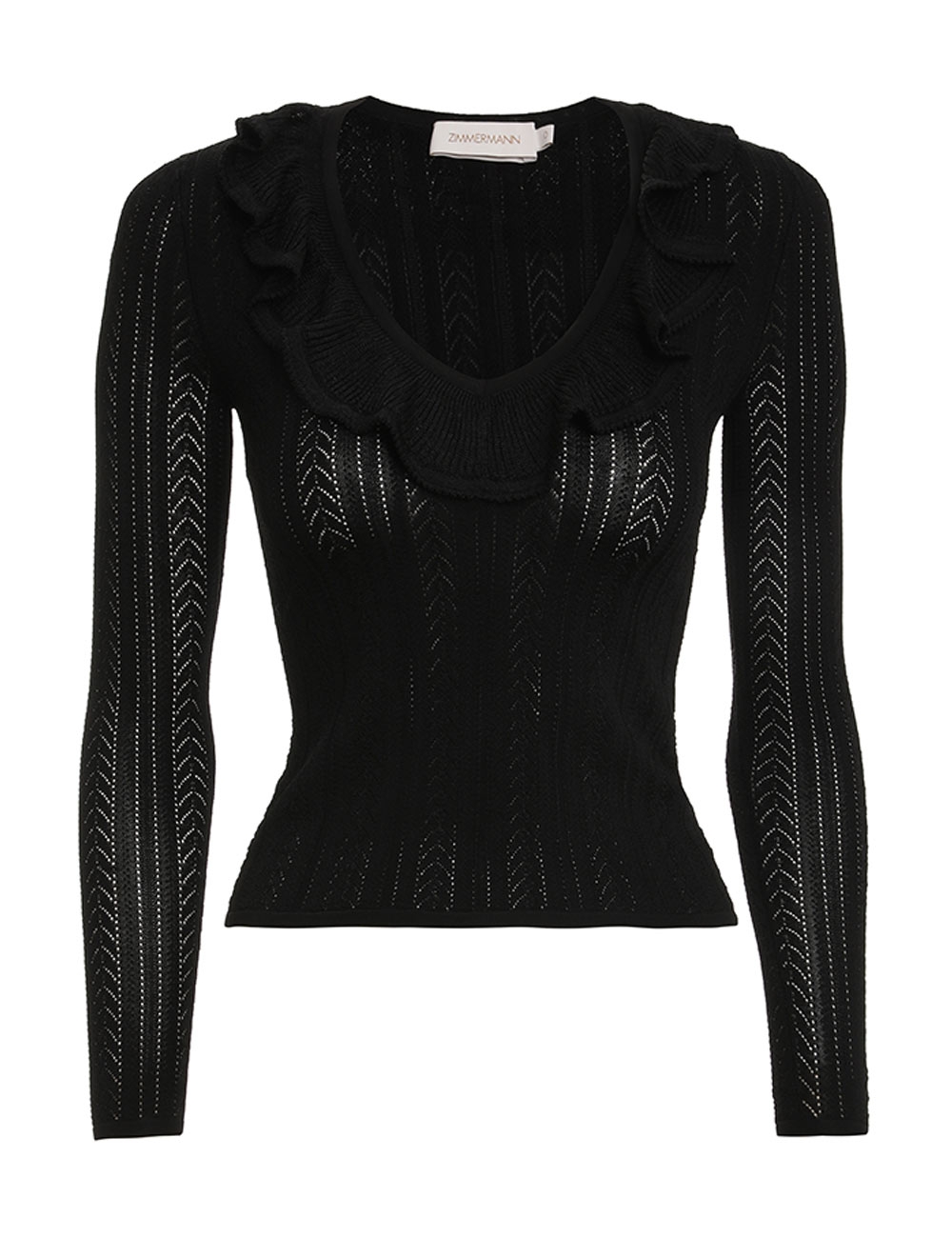 Luminosity V-Neck Ruffle Top