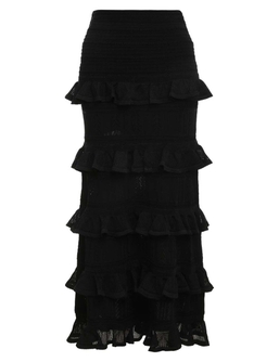 Luminosity Ruffle Midi Skirt