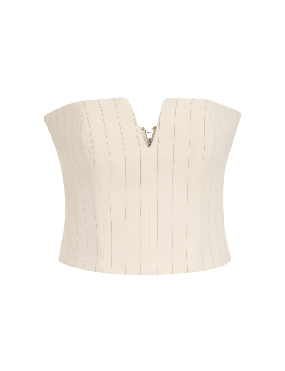 Luminosity Pinstripe Bustier
