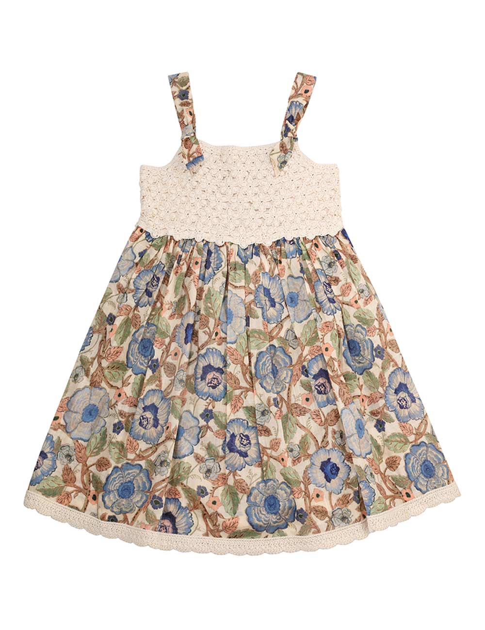 Junie Crochet Top Woven Dress
