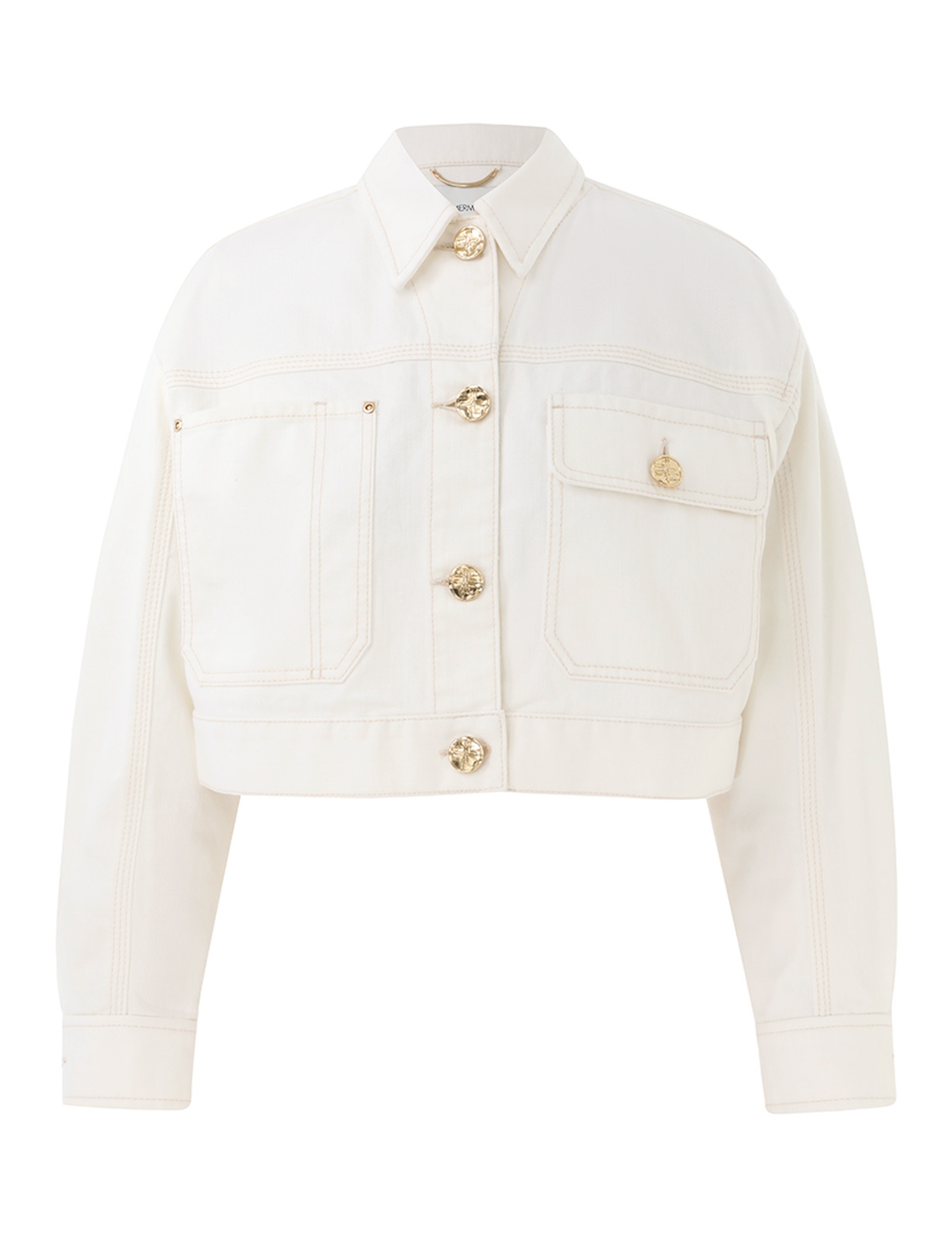 Matchmaker Boxy Denim Jacket Milk Online | Zimmermann