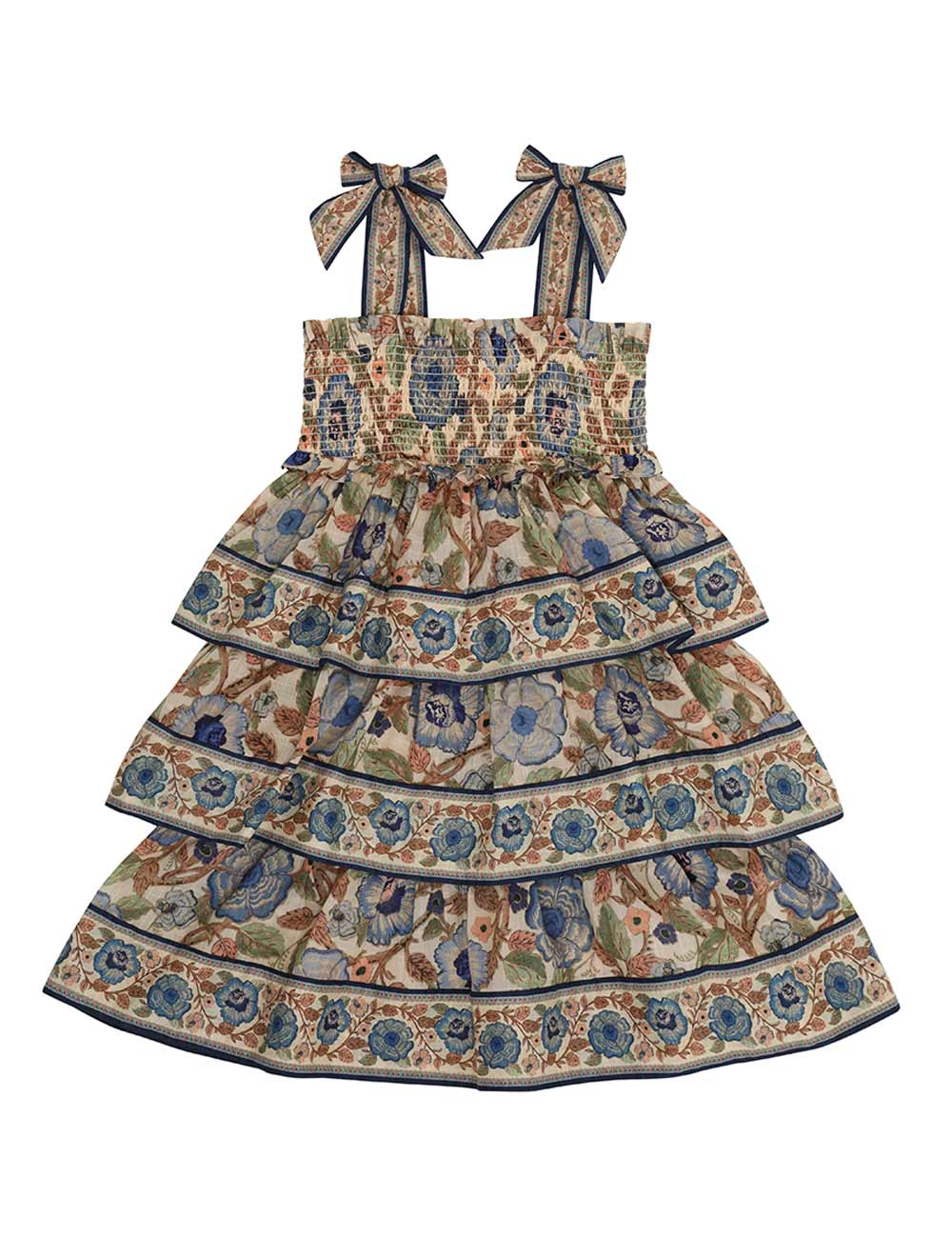 Junie Shirred Tiered Dress 