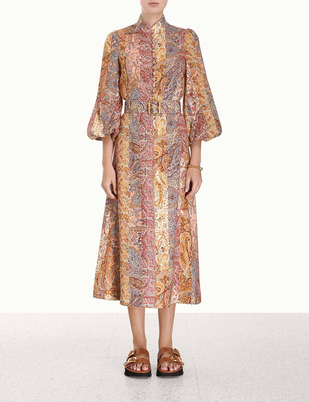 Luminosity A-line Midi Skirt