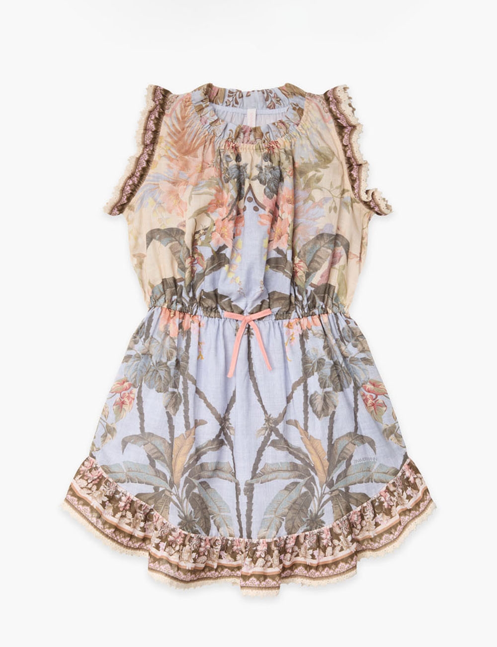 Wylie Flip Dress Blue Floral Online | Zimmermann