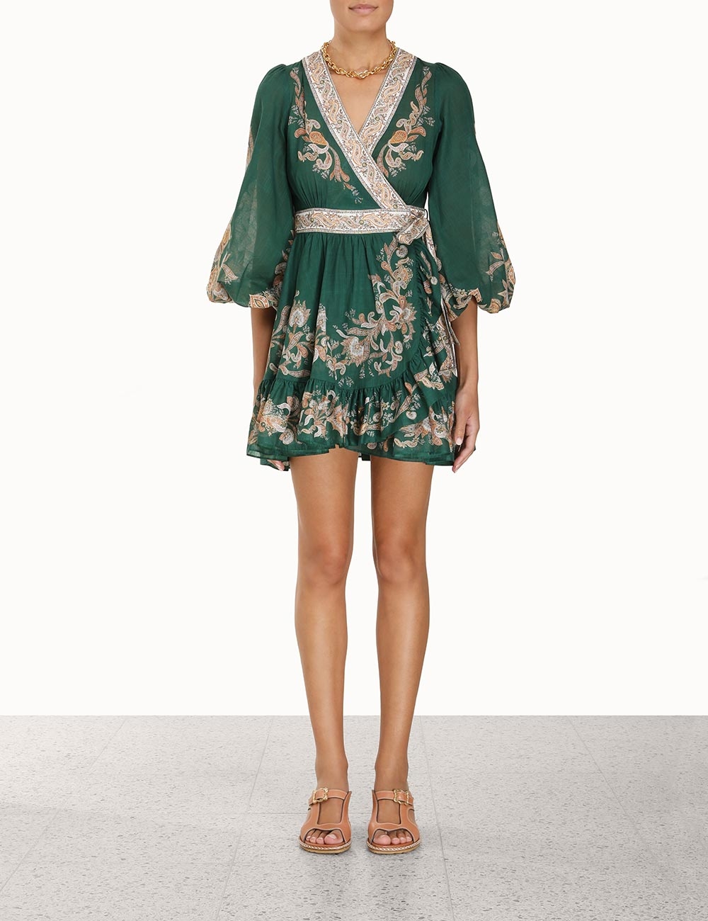 Devi Wrap Mini Dress