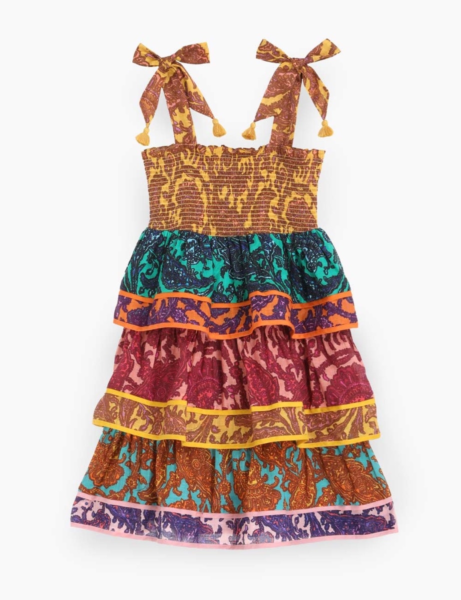 Tiggy Shirred Tiered Dress 