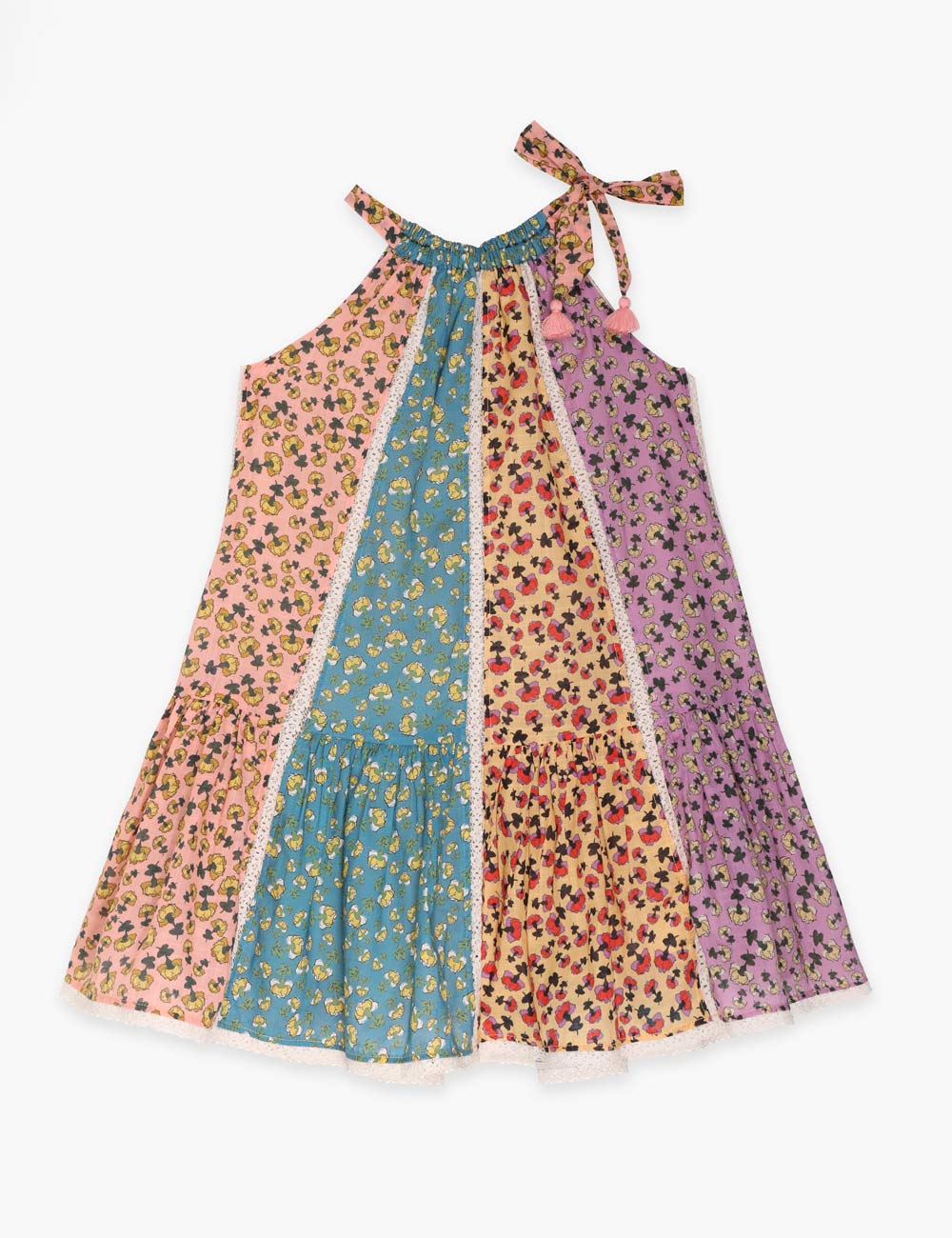 Tiggy Spliced Halter Dress 