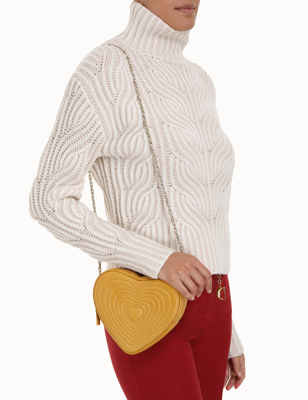 Quilted Heart Cross Body