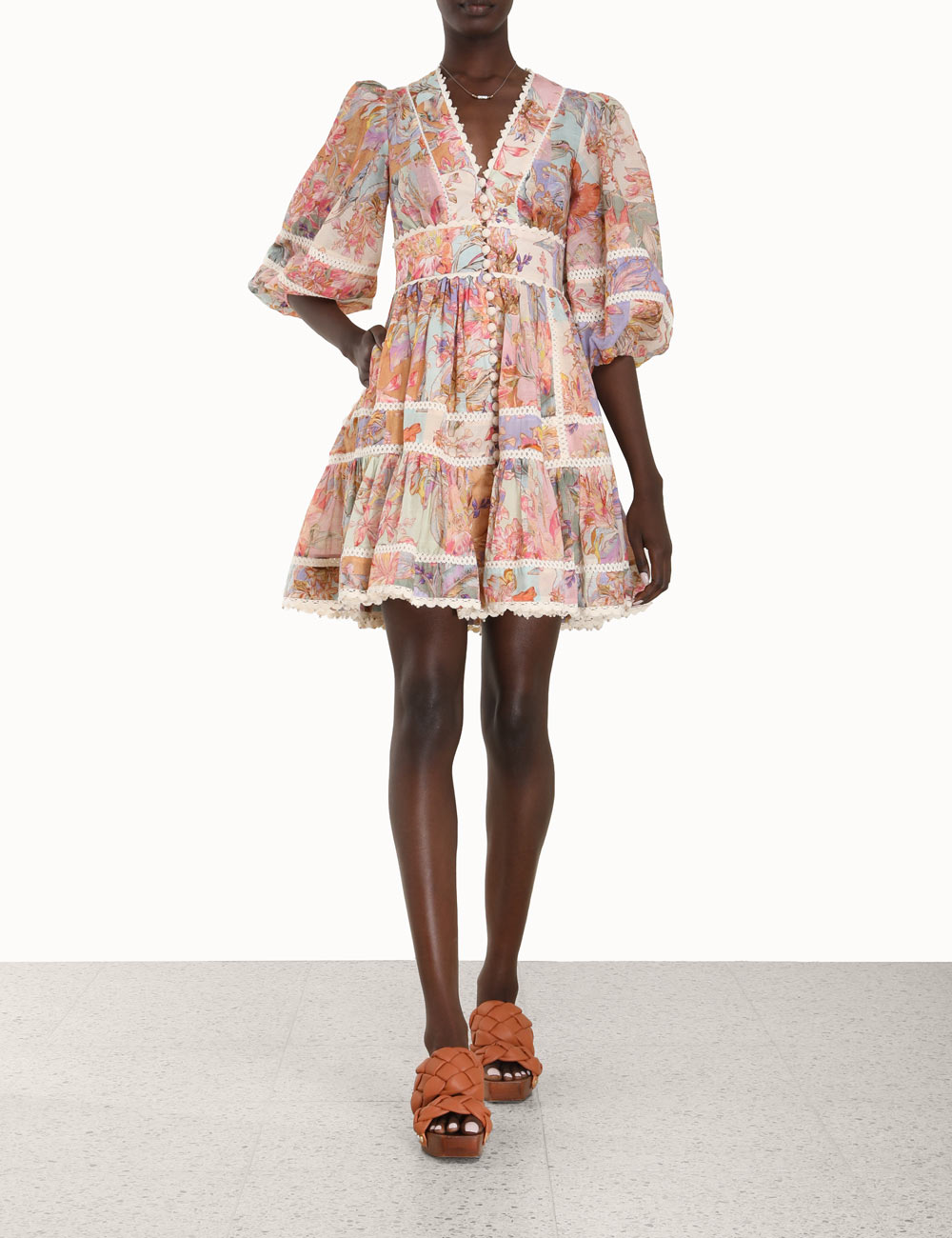 Cira Lantern Mini Dress