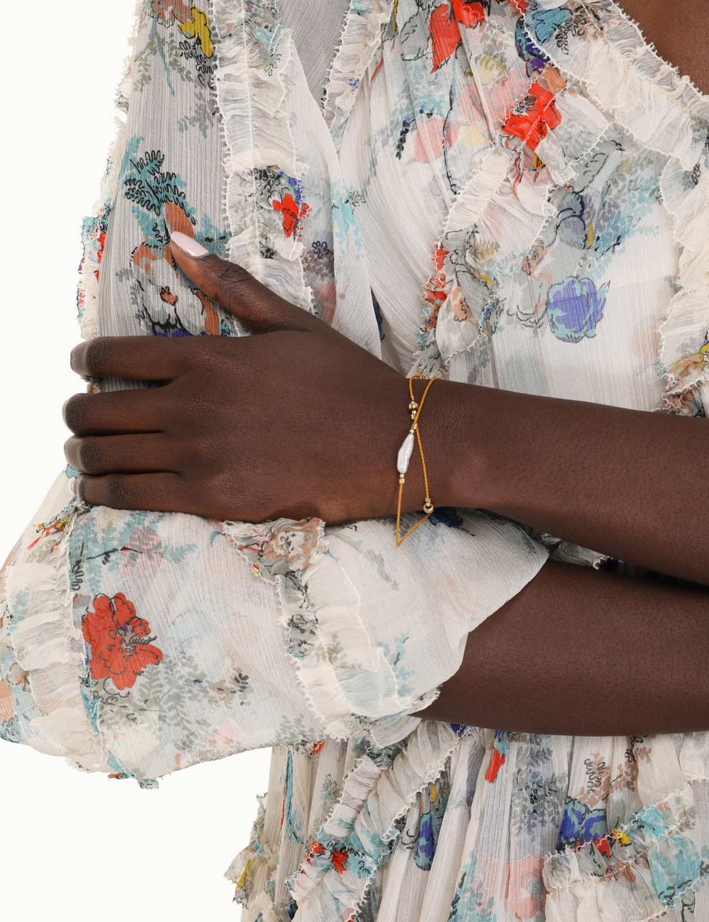 Long Cord Pearl Wrap Bracelet