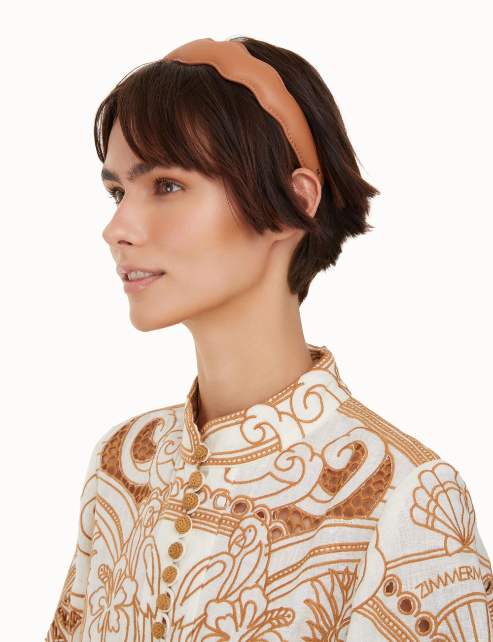 Leather Wave Headband
