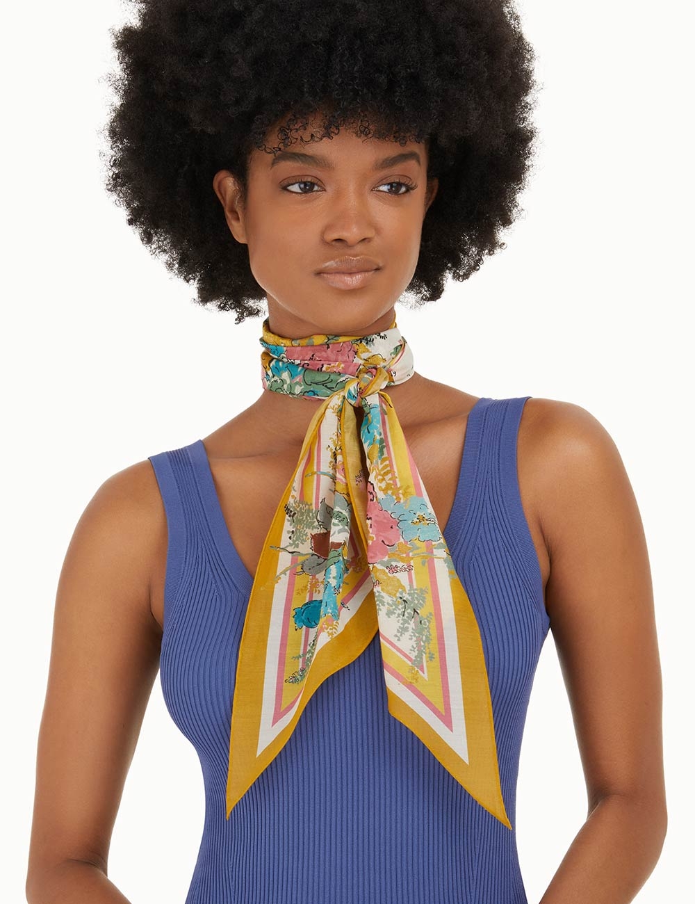 Silk Cotton Neck Scarf