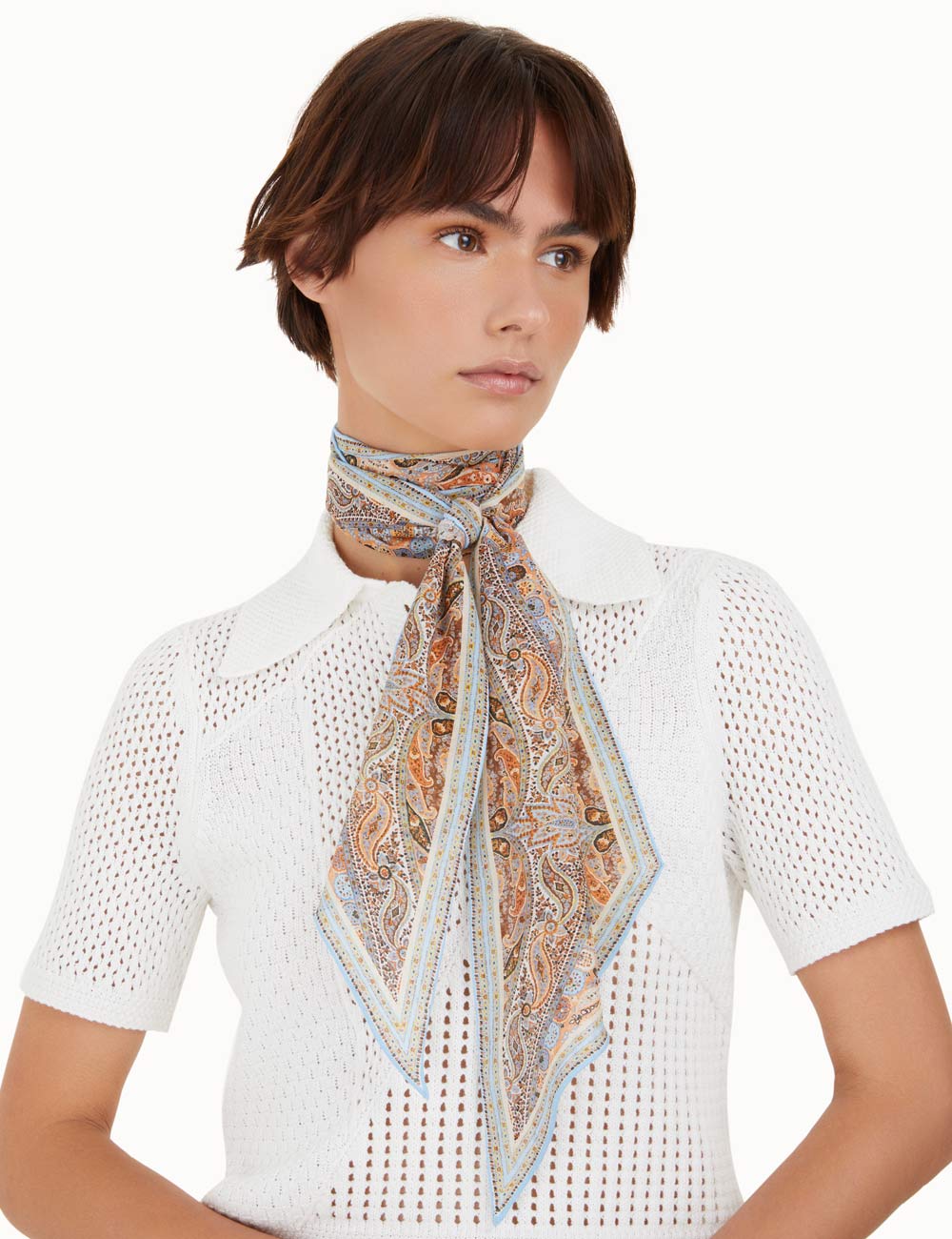 Silk Cotton Neck Scarf