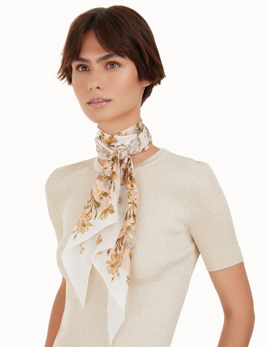 Silk Cotton Neck Scarf