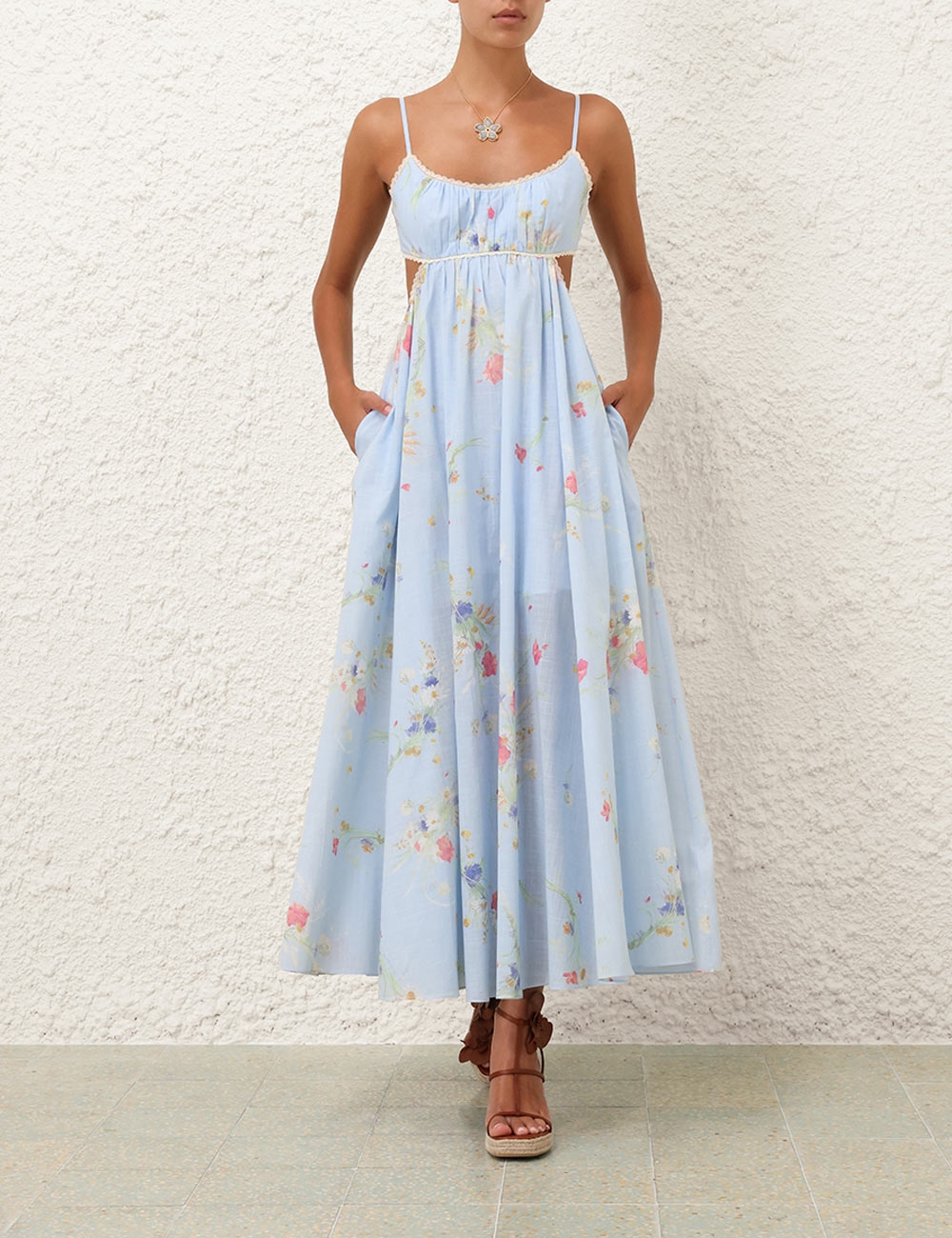 新品タグ付き JennyFax Picnic Dress Blue Combi - メルカリ
