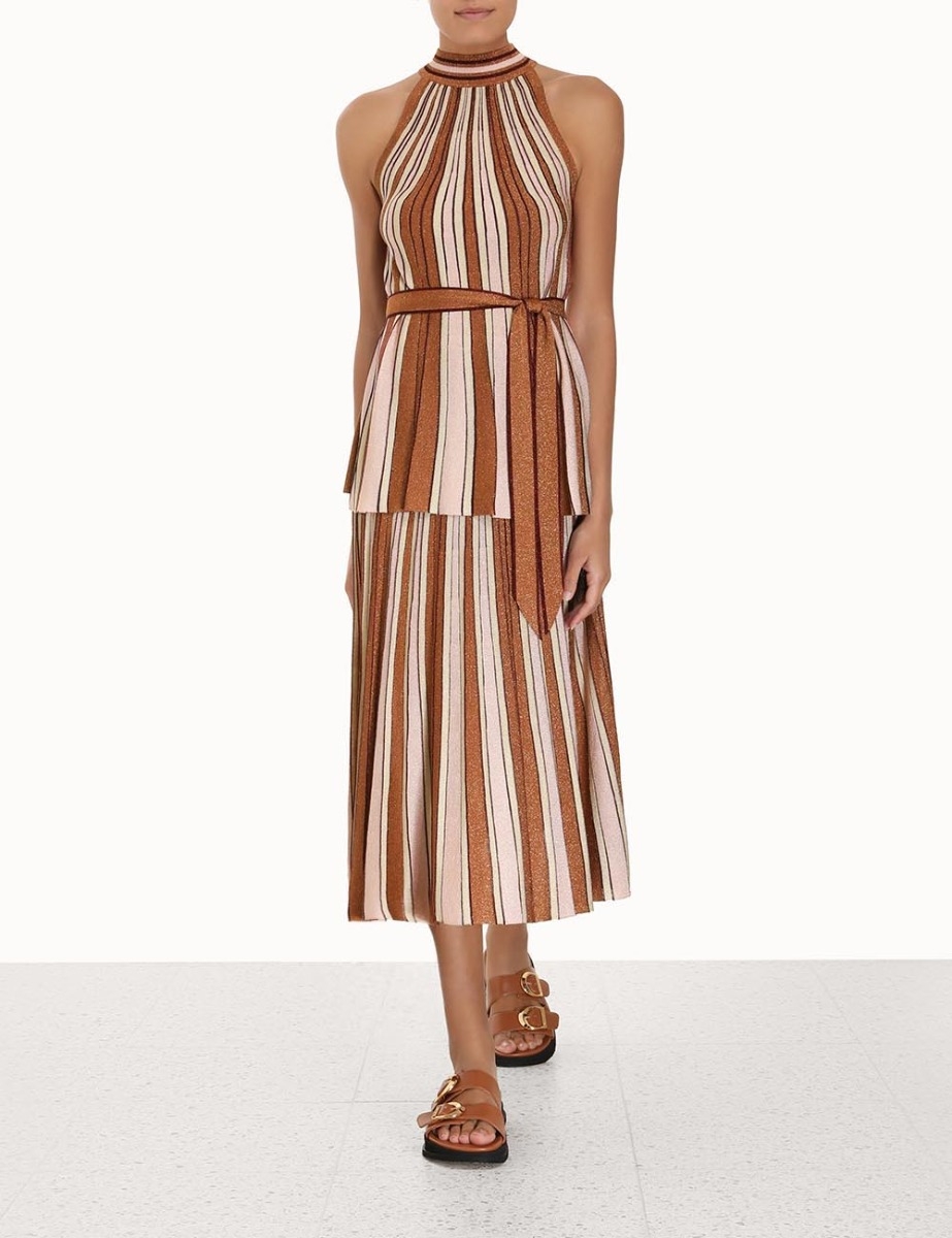 Luminosity Lurex Stripe Skirt