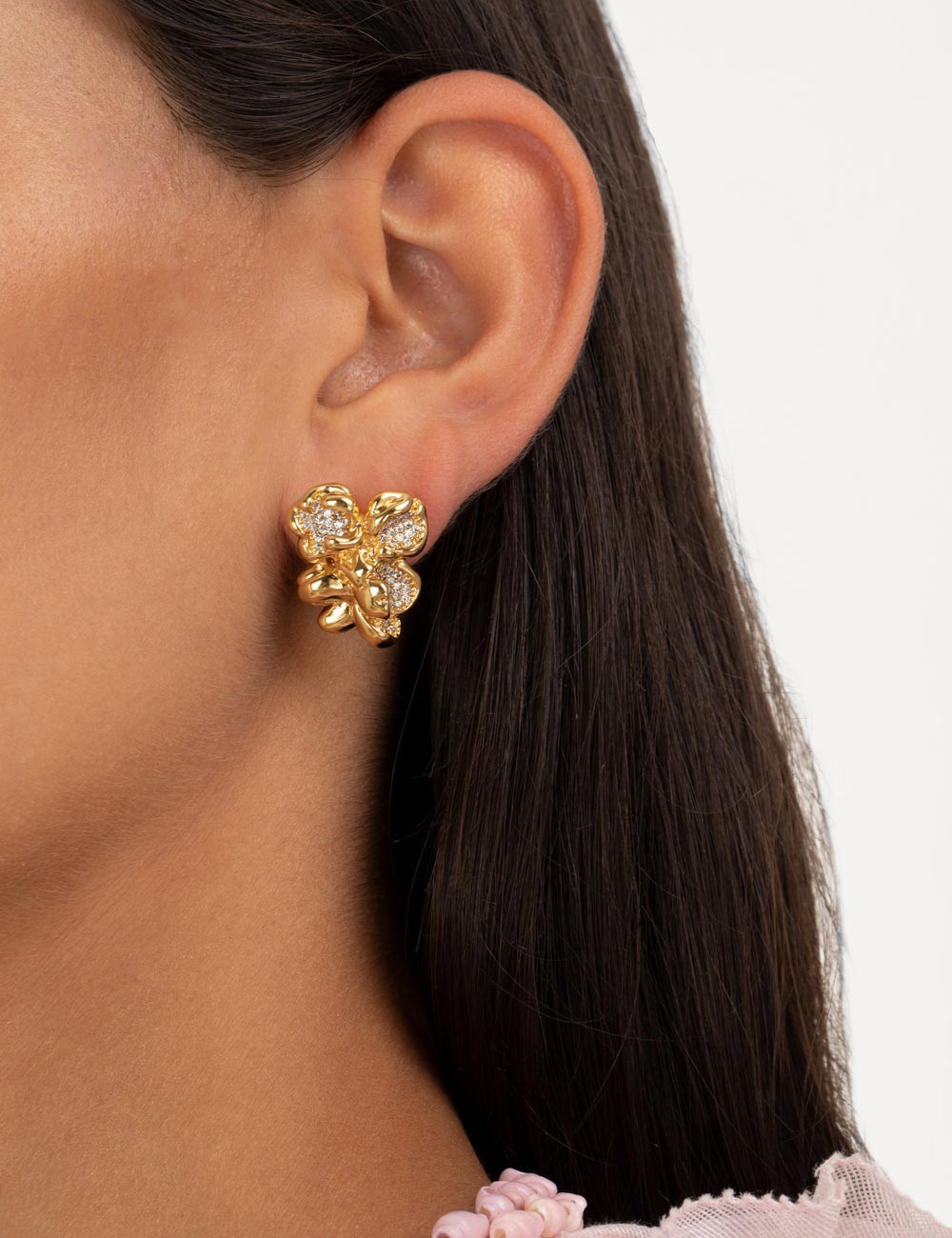 Popcorn Pave Earrings