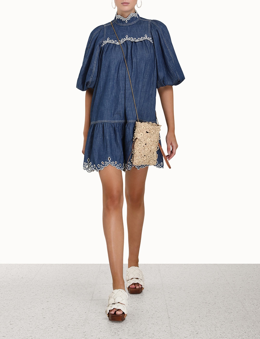 Laurel Scallop Mini Dress