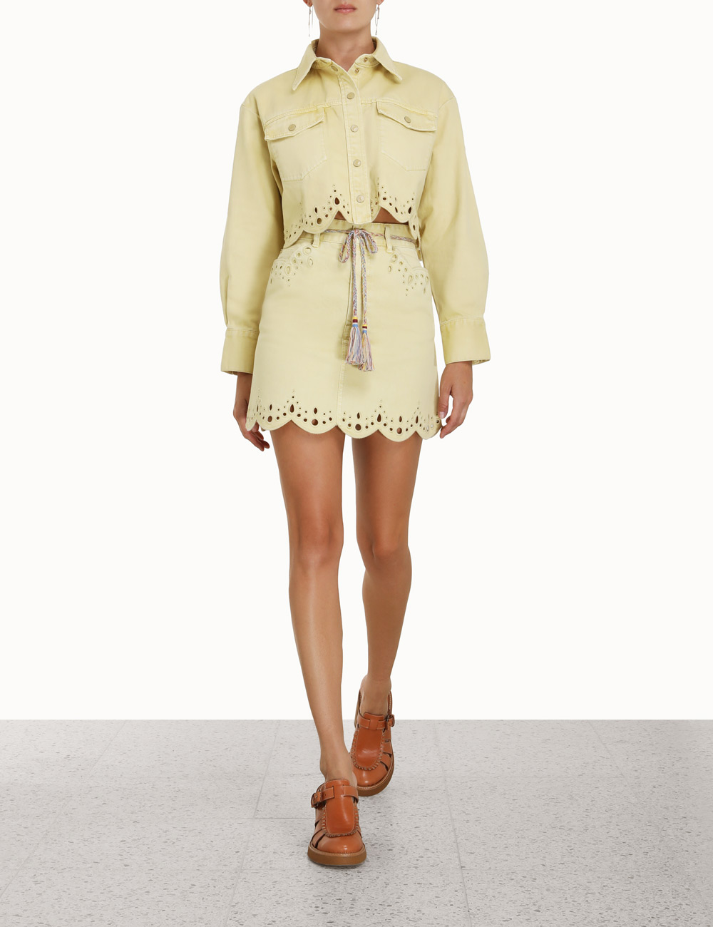 Clover Scallop Shirt Jacket
