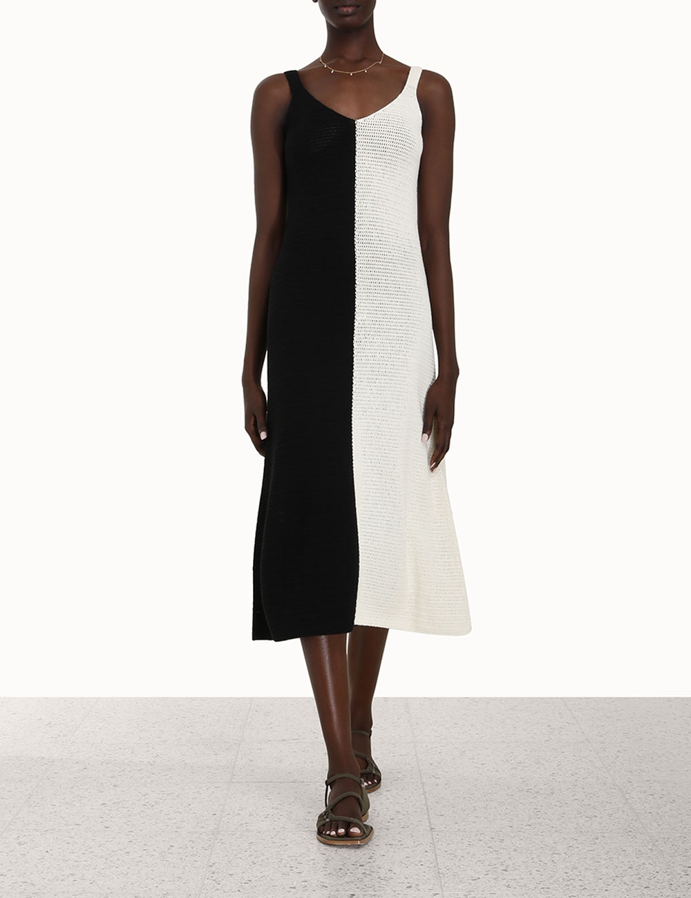 Clover Crochet Midi Dress