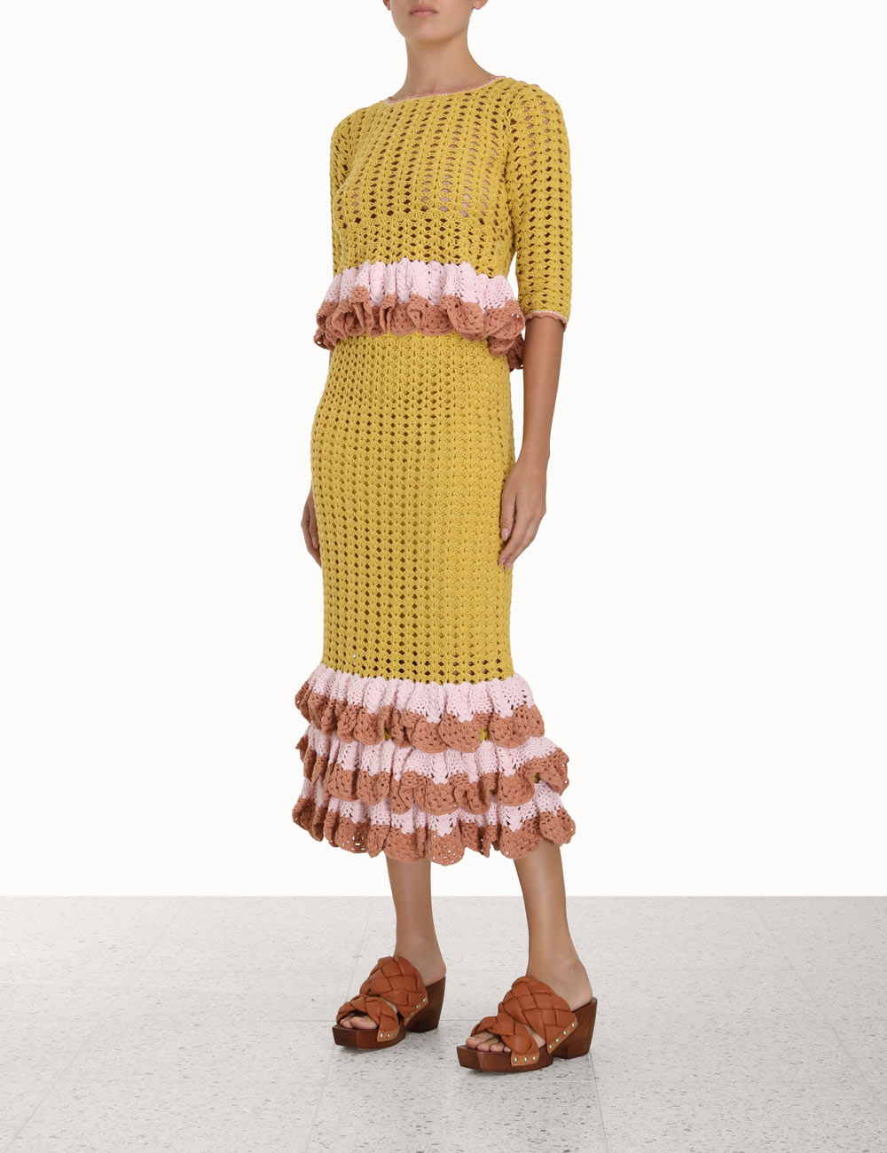 Laurel Crochet Midi Skirt