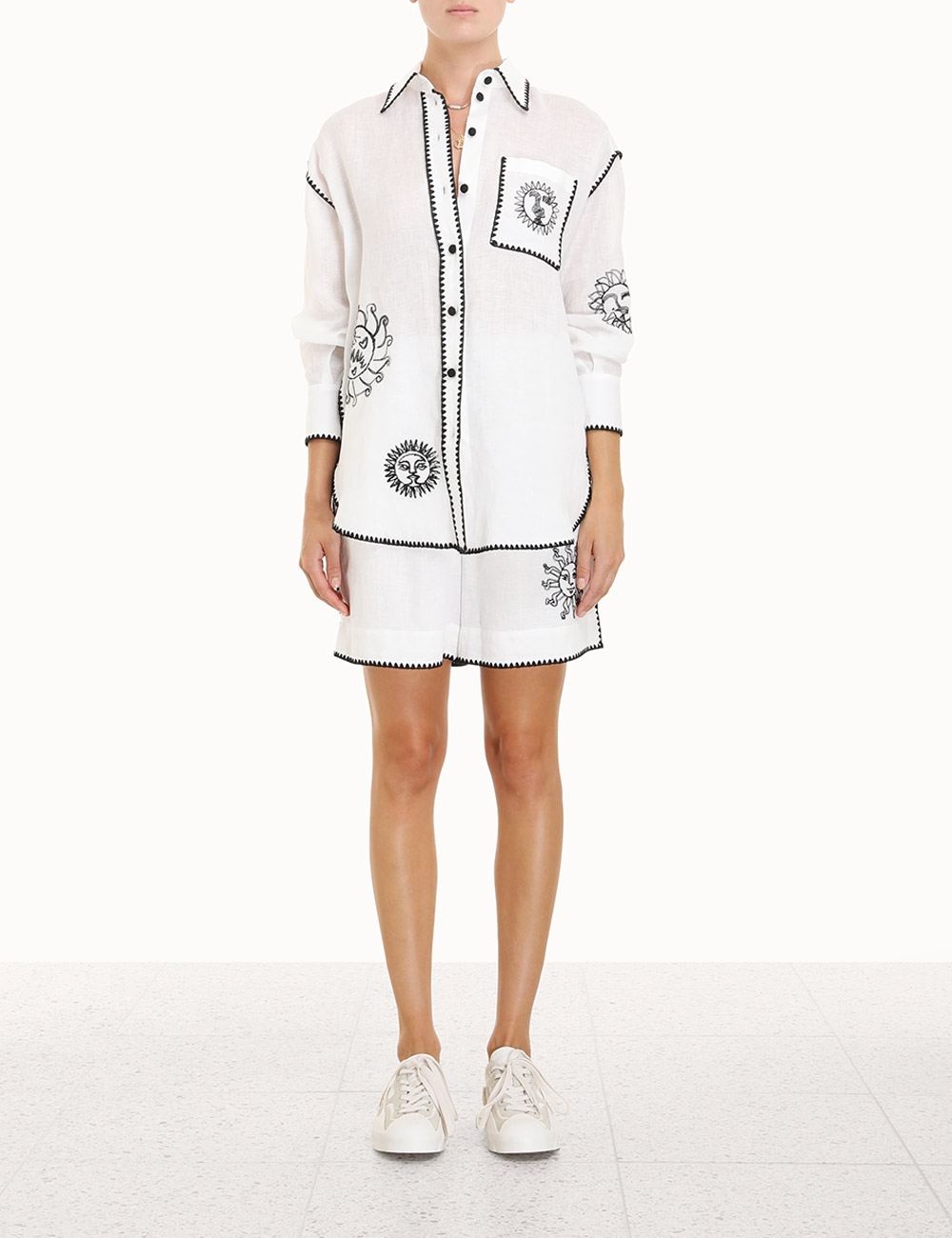 Clover Embroidered Shirt