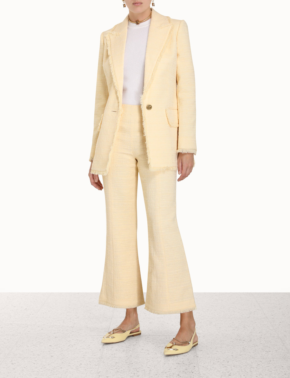 High Tide Tweed Crop Flare
