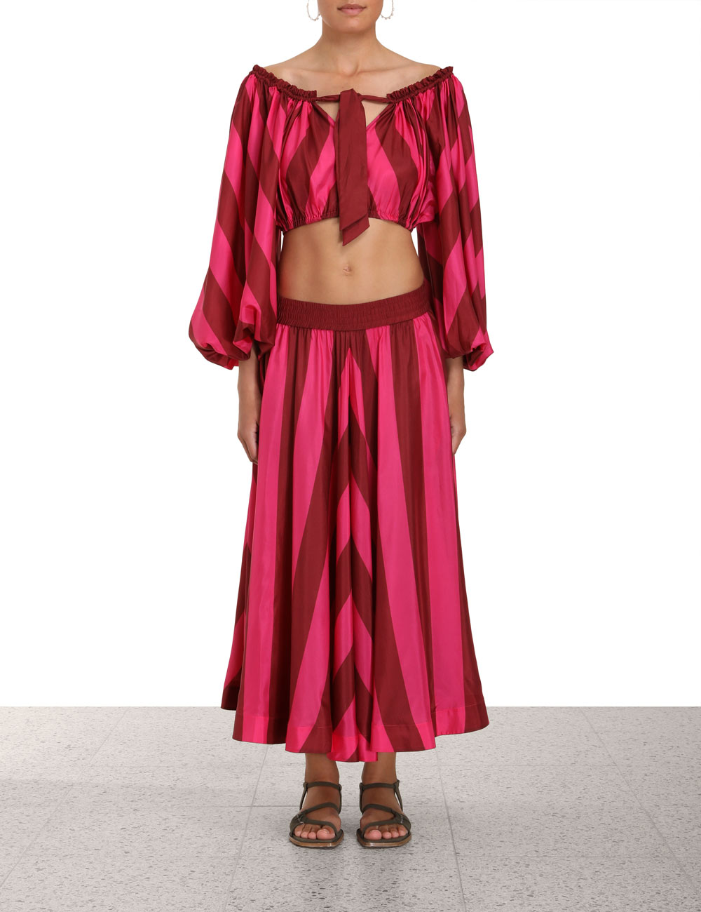 Tiggy Chevron Full Skirt