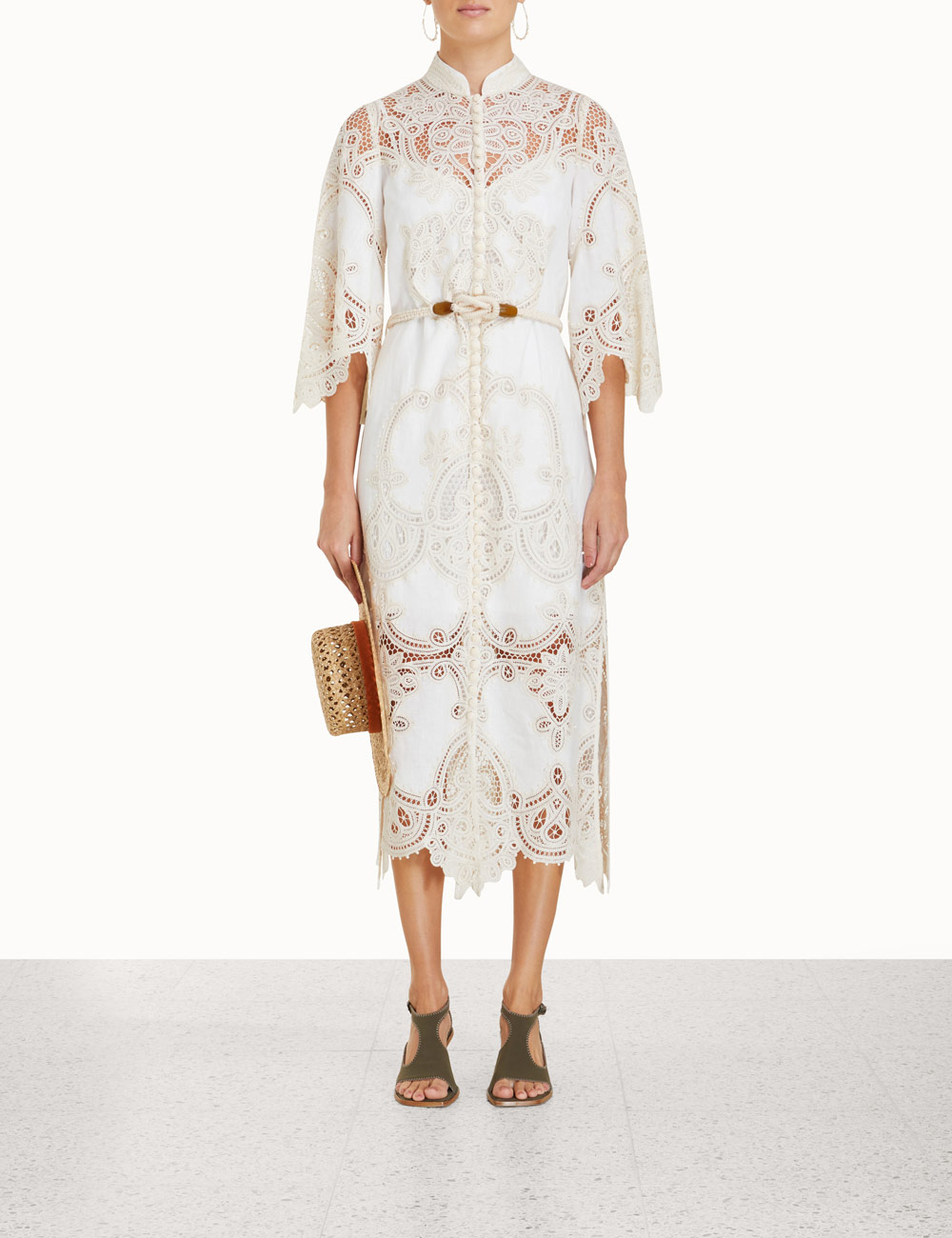 Tiggy Embroidered Shirt Dress