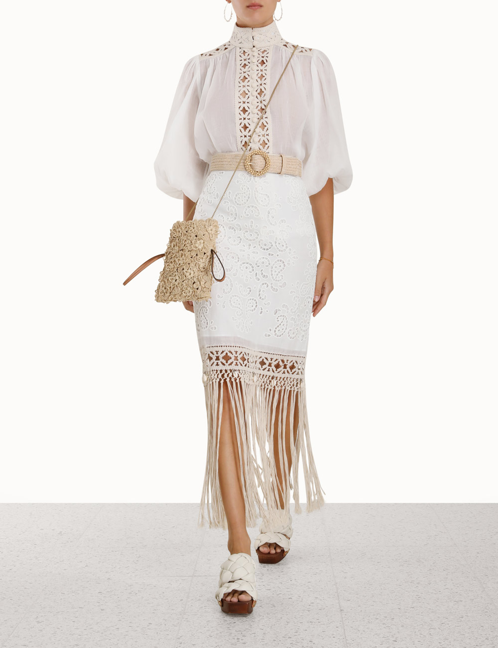Vitali Fringe Skirt