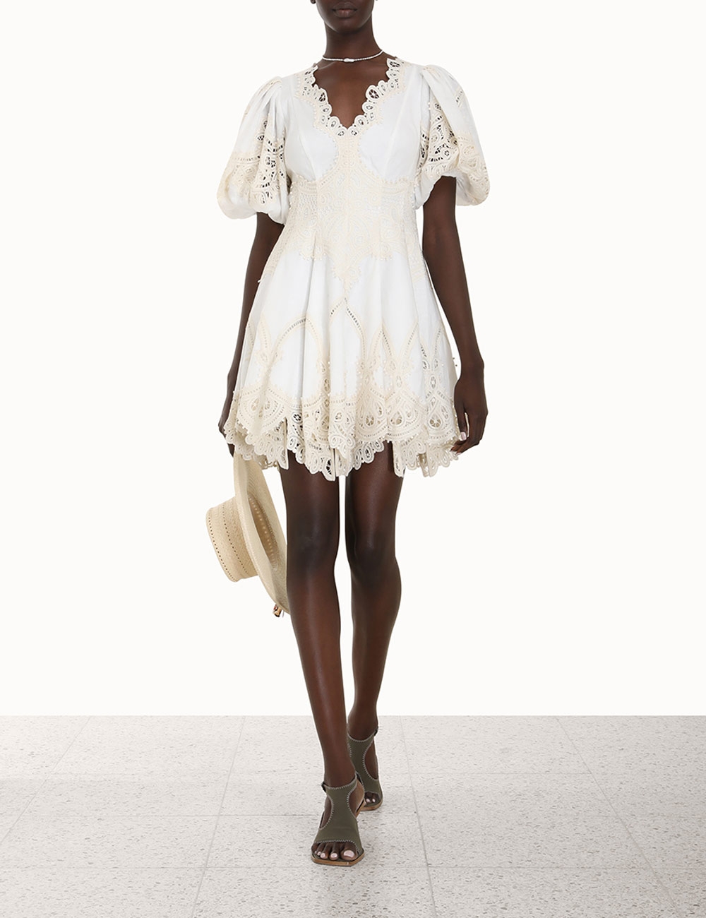 Tiggy Embroidered Mini Dress